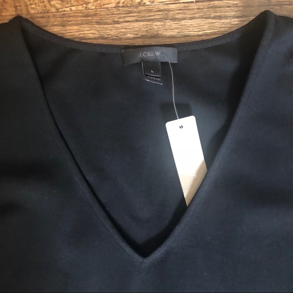 J Crew Black Peplum Top🖤 - Picture 4 of 5